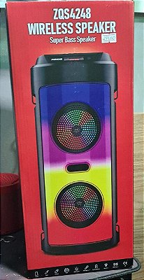 Caixa de som bluetooth wireless speaker zqs4248