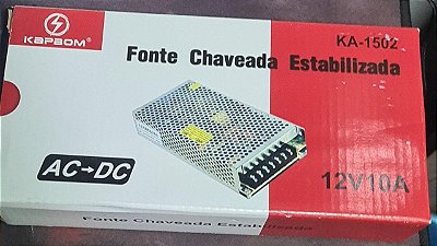 Fonte chaveada estabilizada kapbom ka-1502 10 a ac-dc