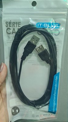 Cabo conector usb macho/femea 1,5 mts