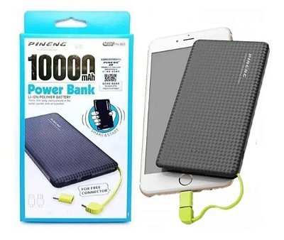 Carregador bateria portatil pineng 10000mah