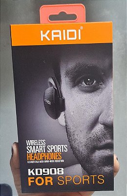 Fone de ouvido sem fio bluetooth kaidi kd908