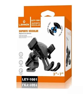 Suporte de celular veicular para saida de ar condicionado lehmox ley-1661