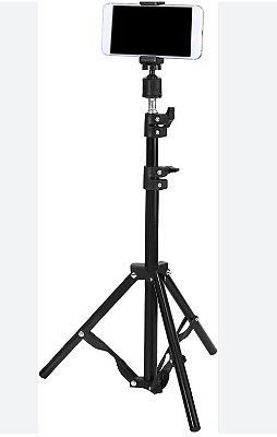 Tripe suporte de celular de mesa altura 55 cm ezra ez-101