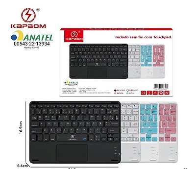 Teclado compacto slim bluetooth kapbom ka-690