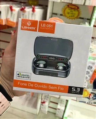 Fone de ouvido bluetooth lehmox le-351