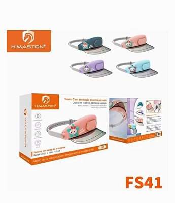 Viseira com ventilacao infantil h'maston fs41
