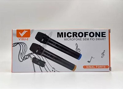 Microfone sem fio duplo v16u-2