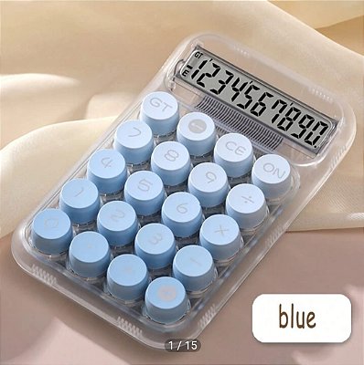 Calculadora transparente aiker ak-j036