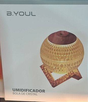 Umidificador aromatizador de ar bola de cristal led b.youl by-5565 350ml