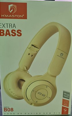 Fone de ouvido bluetooth/tf/fm radio h'maston b08