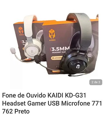 Fone de ouvido headset gamer kaidi kd-g31