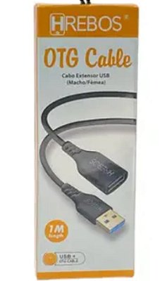Cabo extensor usb macho/femea 2mts