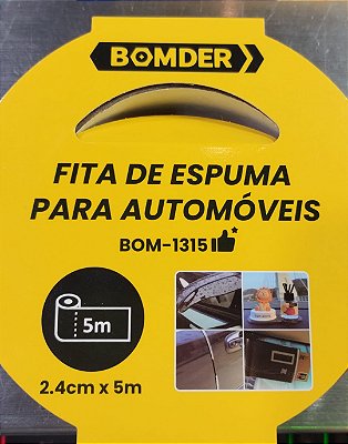 Fita dupla face para automoveis bomder bom-1315 5mts