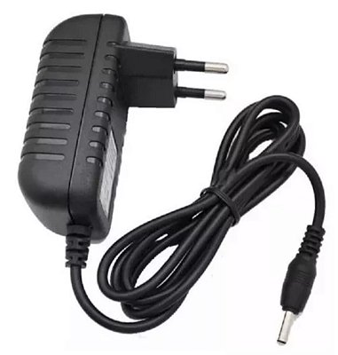 Fonte carregador de energia 5v pino fino amarelo