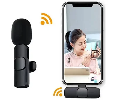 Microfone de lapela sem fio 1 unid entrada tipo c