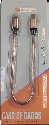 Cabo carregador usb-c ios curto turbo