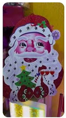 Papai noel guirlanda led