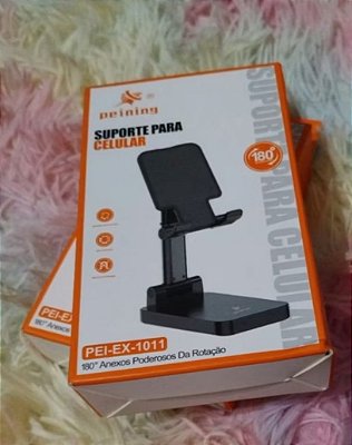 Suporte de celular de mesa peining giro 180° pei-ex-1011
