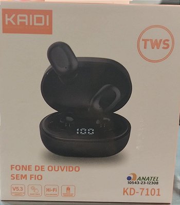 Fone de ouvido bluetooth kaidi kd-7101