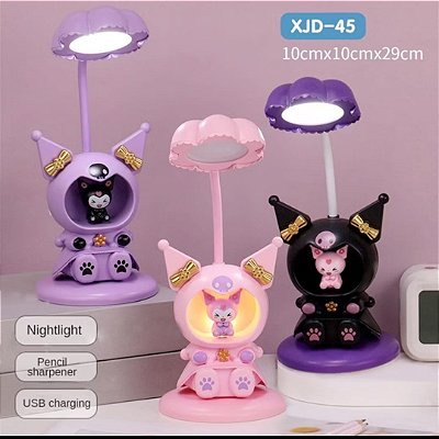 Luminaria de mesa e apontador de lapis kuromi ntd-107