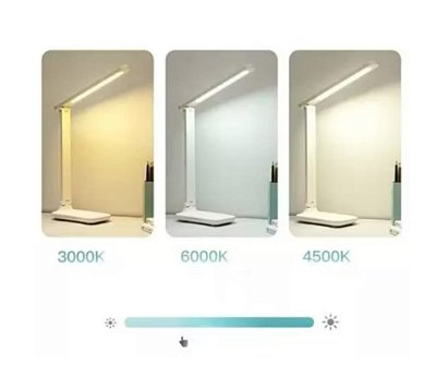 Luminaria de mesa recarregavel touch control le-5802