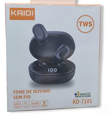 Fone de ouvido bluetooth kaidi kd-7101
