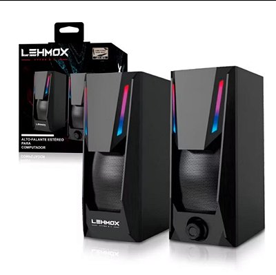 Caixa de som para pc lehmox ley-1873 preto,0650