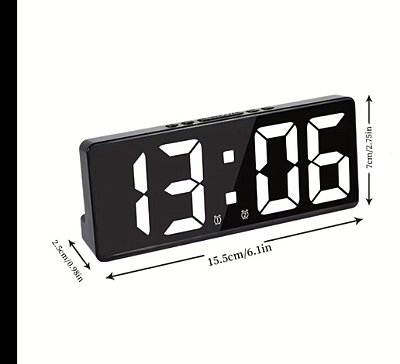 Relogio de mesa digital multifuncional despertador kapbom ka-7049