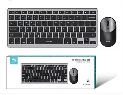 Kit de teclado e mouse sem fio wireless victory vt-1011