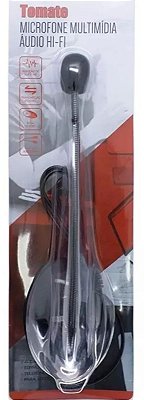 Microfone multimidia audio hi-fi p2 tomate mt-1027