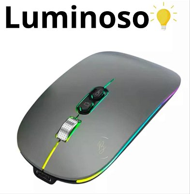 Mouse sem fio recarregavel bluetooth ox'gold ms-04b