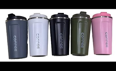Copo termico com tampa e digital vacuum cup wu-051