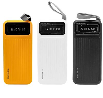Bateria carregador portatil power bank 10000mah tomate tk1003