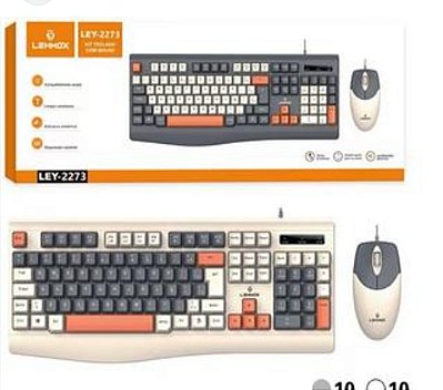 Kit teclado e mouse com fio lehmox ley-2273
