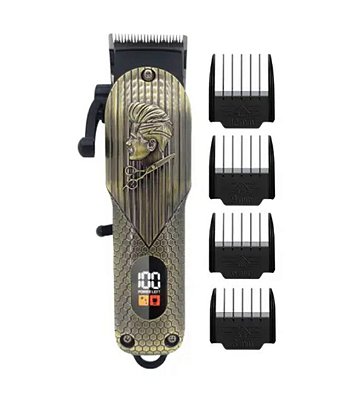 Maquina aparelho de barbear/corte de cabelo e depilacao recarregavel inova lfj-12875