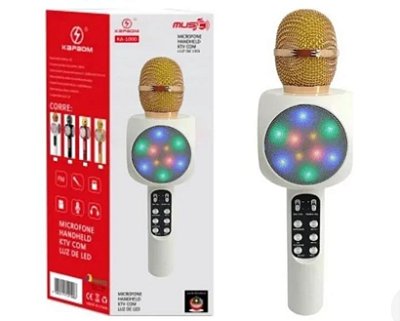Microfone karaoke hi-fi tf-usb wireless ws-1816