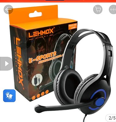 Fone de ouvido gamer lehmox ley-1051 entrada p2 audio