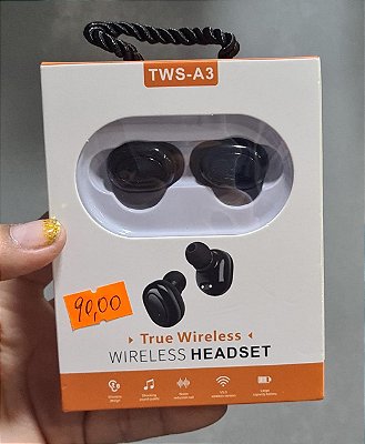 Fone de ouvido bluetooth sem fio tws-a3