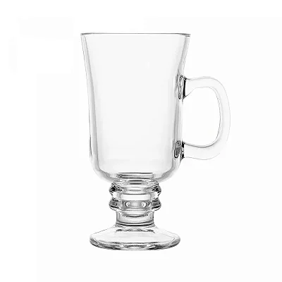 Conjunto 6 Taças Para Cappuccino Vidro Com Pé