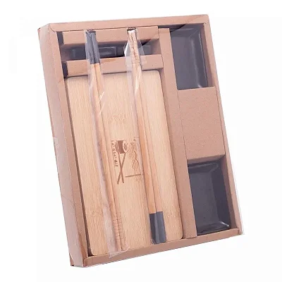 Conjunto 8 Peças para Sushi de Bambu