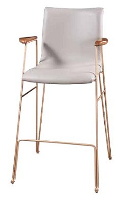 Banqueta Blumenau Com Pés de Metal