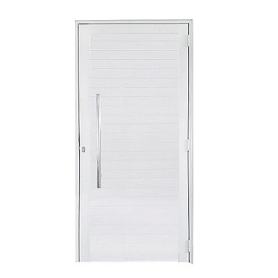 Porta Lambril de Alumínio Branco com Puxador Linha Roma