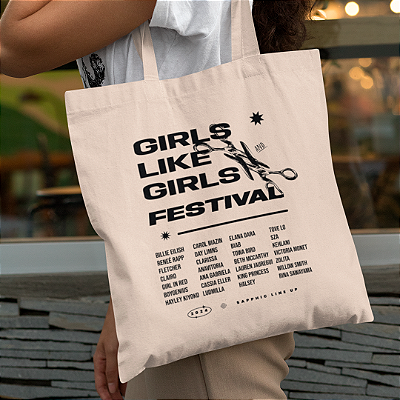 Ecobag - Girls Like Girls Festival (Billie Eilish - Reneé Rapp - Fletcher - Carol Biazin - Day Limns - Anavitória - Ana Gabriela - King Princess - Clairo - Girl in Red e +)