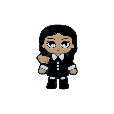 Aplique Emborrachado Wandinha Addams