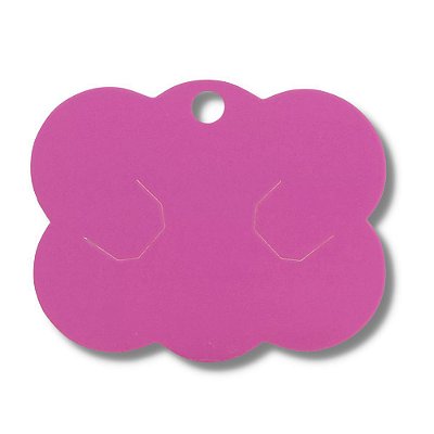 Cartela Tag Nuvem Rosa | 50 unidades