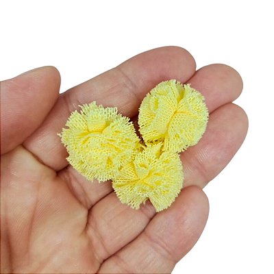 Pompom de Malha 25mm com 10 unidades | Amarelo