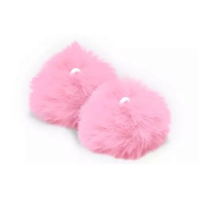 Pompom Pelúcia 70mm | Rosa Bebê