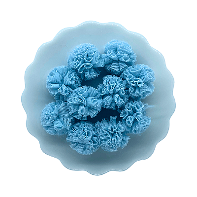 Pompom de Malha 25mm com 10 unidades | Azul Bebê