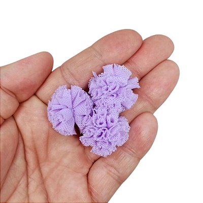 Pompom de Malha 25mm com 10 unidades | Lilás