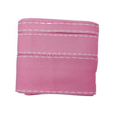 Kit Fita Jeans SINIMBU Pespontada | Rosa Chiclete Pesponto Branco